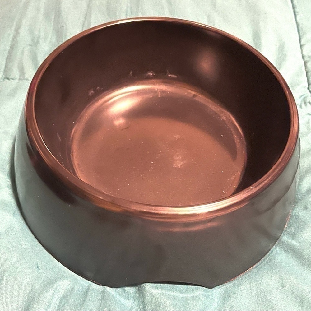 Dog bowl black melamine large dog rubber floor grip.
